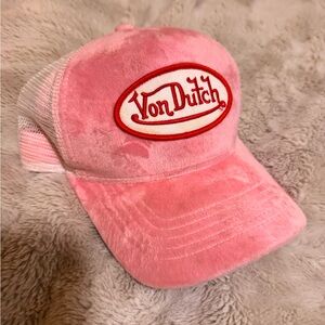 Von Dutch Pink Velvet Cap
